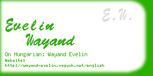 evelin wayand business card